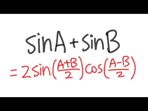 How to prove the sum-to-product identity for sine: sinA+sinB=2sin((A+B)/2)cos((A-B)/2)