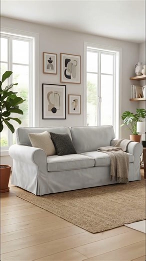 Transform your Ikea Ektorp Sofa today! 🩶 #mastersofcovers #sofacovers #interiordesign #ektorpcovers