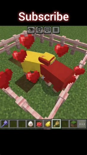 Yellow 🟡 + Red 🔴 = Orange 🟠 #minecraft