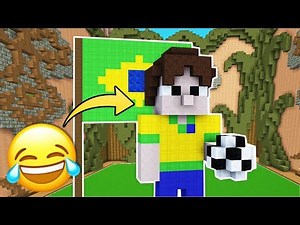 ¡NEYMAR VS CRISTIANO RONALDO! 😂¡QUE INYUSTISIA! PARTIDA TROLL ⚽MINECRAFT BUILD BATTLE 11 NO PREMIUM