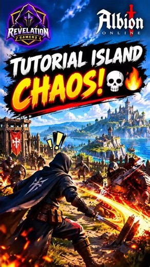I Created CHAOS Before Leaving Tutorial Island 💀🔥 | Albion Online #albiononline #mmorpg #gaming