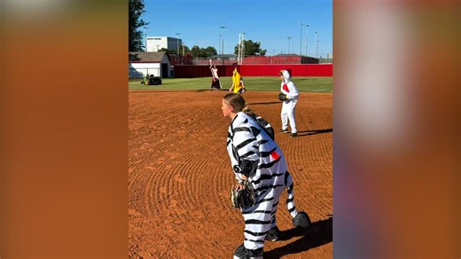 28 reactions | Annual Halloween game with the boys! | Claremore Lady Zebra Softball | Facebook