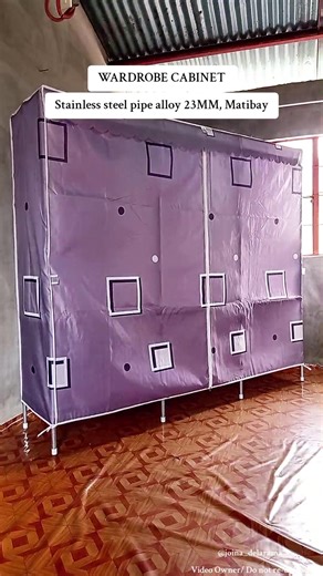 Stainless Steel Pipe Wardrobe Cabinet for Clothes Organization