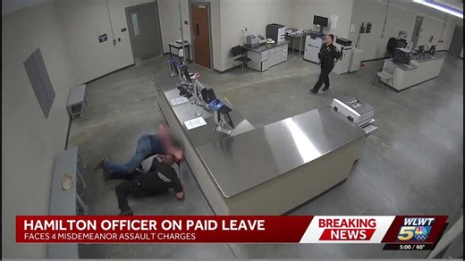 Hamilton officer indicted after video shows suspect injured during booking