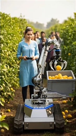 AI Lemon Harvest Machine Cutting Directly from Branch#shorts#farming#automobile