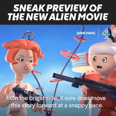 Classic #AdultSwim 🎬 #Aliens Meet the #Jetsons | Sigourney Weaver Fanspage