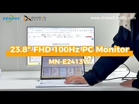 24’’ Business Monitor Manufacturing | Envision OEM by Tenfly factory#chinafactory #tenfly