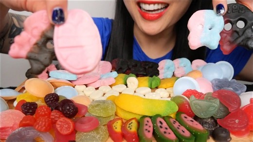 『SAS』糖果口味测评（瑞典糖果   水晶糖   软糖） | 不说话 | ASMR咀嚼音