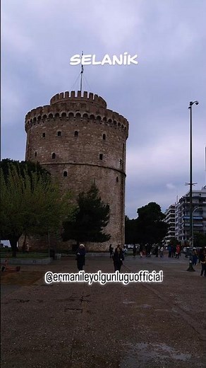 📍Selanik’in Simgesi: Beyaz Kule Meydanı💙 #gezgin #travel #selanik #thessaloniki #shorts #greece