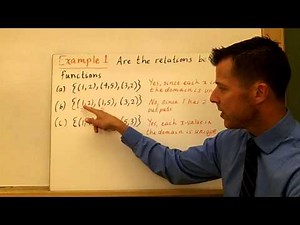 Relations and Functions