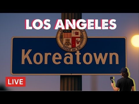 LIVE Los Angeles Koreatown Night Walk | Cam