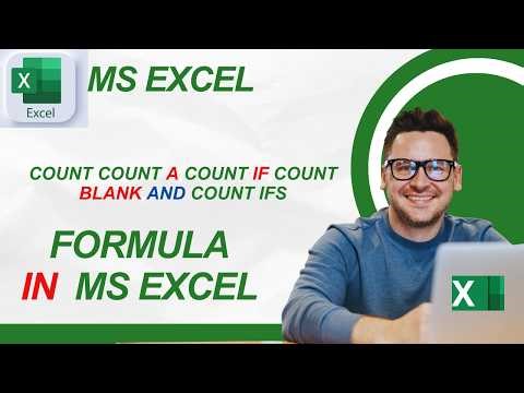 How to use COUNT, COUNT A,COUNT IF, and COUNT IFS functions in Excel || MS Excel Tutorial Bangla.
