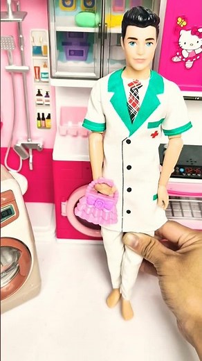 Satisfying with unboxing barbie doll and washing machine #1 WiphaASMR #barbie #doll #barbiedoll