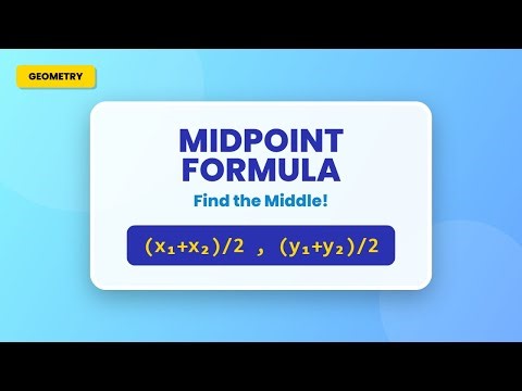 Midpoint Formula: Find the Middle of a Line Segment (Geometry Tutorial)
