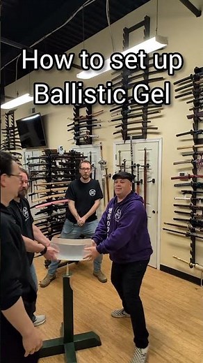 sword testing: how to set up ballistic gel