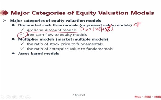 【equity23】23.Equity valuation models--