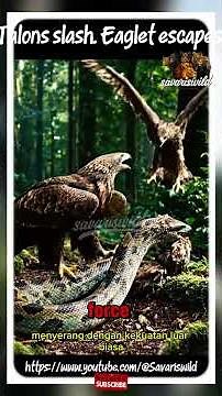 Eagle vs Python | Brutal Jungle Fight #EagleVsPython #WildlifeShorts #Savariswil