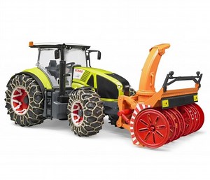 Bruder Traktor Claas Axion 950 z pługiem i łańcuchami - Pojazd / tor i garaż - Sklep internetowy - al.to