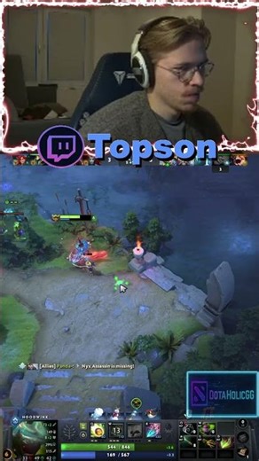 ITS A GOD SCAPE! . . BUT NO!💀​ #dota2 #topson #gaming #outplay #twitch