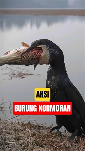 The Moment a Cormorant Swallows a Large Fish | Amazing Wildlife Action