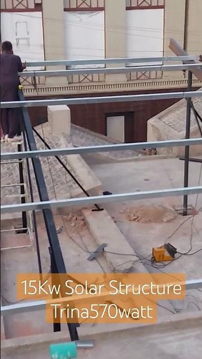 15Kw Solar Structure installation in Faisalabad #solarenergy #solarframe #solarpanel #solar
