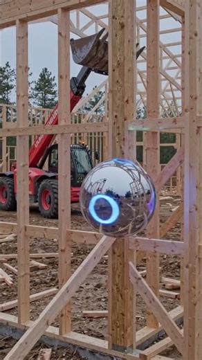 Telehandler Precision: Wooden Building Construction at Its Finest #construction #machinery