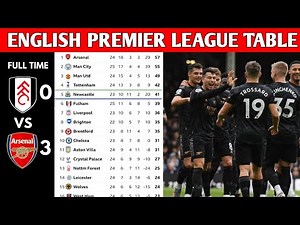 ENGLISH PREMIER LEAGUE TABLE UPDATED TODAY | PREMIER LEAGUE TABLE AND STANDING 2022/2023