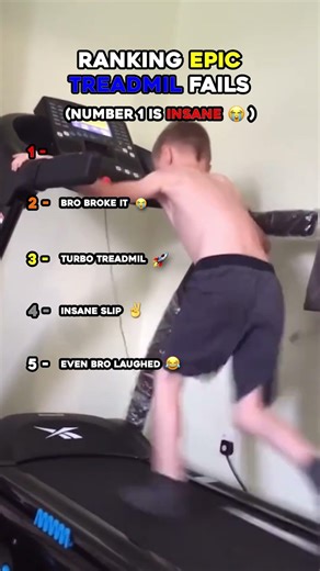 Ranking Epic Treadmill Fails for Laughs #funny #fail #gym