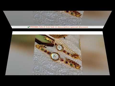 1pc New High-End Luxury Women's Watch Embedded With Colorful Tourmalines, Diamonds And An Oval Shape