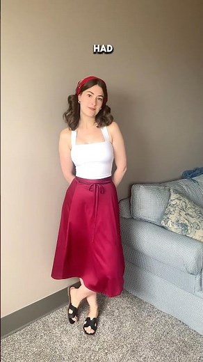Styling Grandma’s 1980s dance skirt today! 💃 #vintage #fashionhistory #vintagefashion