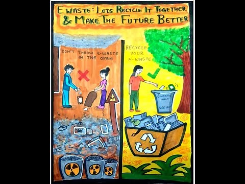 Poster On E- Waste Management I Reduce E- Waste I Save Environment