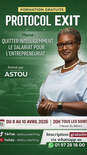 PROTOCOL EXIT pour une sortie stratégique et intelligente du salariat. #femmesentrepreneures #coach