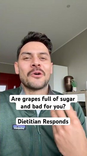 Are grapes full of sugar and bad for you? Dietitian reveals the truth👇