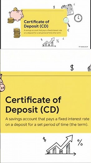 Certificate of Deposit - Basics Step by Step #money #finance #financialliteracy