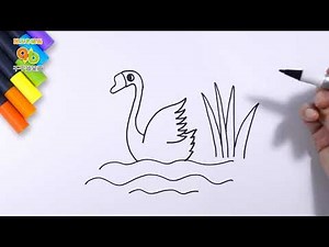 鹅鹅鹅，孩子在简笔画中学会第一首唐诗《咏鹅》simple line-drawing