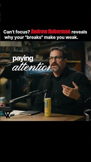 Stop Destroying Your Brain With "Breaks"⚠️#andrewhuberman #discipline #motivation #chriswilliamson