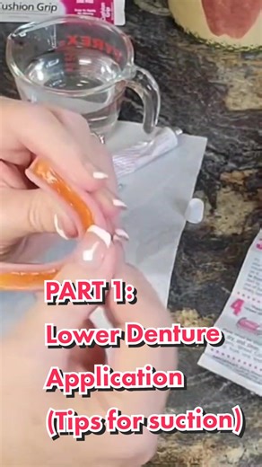 Cushion Grip Application Tips for Lower Dentures