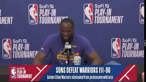 Draymond giving the Suns their flowers:"They're about to rebuild they're getting rid of Kevin, Brad Beal's gone...give Devin Booker credit...everybody's like yo he's chasing money and he's just gonna stay there and die and why is he standing there and not requesting a trade and he put his head down and led a group. Dillon Brooks give him credit. Any team he goes to there's a certain mentality that team gonna play with. You saw it all year. I don't think they're in the play in if those guys don't