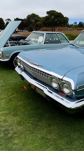 1963 Chevrolet Impala Convertible equipped with a 340hp, 409 cubic inch engine , 4-speed manual transmission and a positraction rear end. Interestingly, this car is not a Super Sport. Sold recently a Mecum Monterey for $84,700. #impala #chevyimpala #montereycarweek #63impala #chevy #409k | In the Garage with Steve Natale