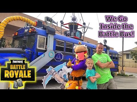 Training for Fortnite Battle Royale in Real Life & Exploring the Real Battle Bus!!