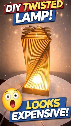 DIY Twisted Lamp Looks Expensive 😱 #shorts #diy #diylamp #expensive