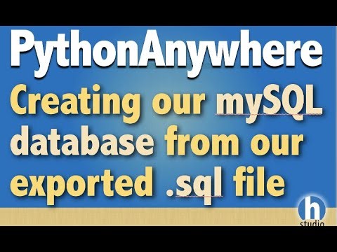 4 - New Database in PythonAnywhere