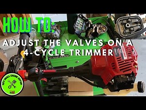 How to adjust the valves on a 4-cycle Troy Bilt Trimmer (TB635EC)
