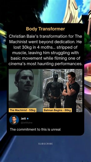 Christian Bale's Most Extreme Transformation: Machinist to Batman