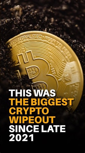 This was the biggest crypto wipeout since late 2021.