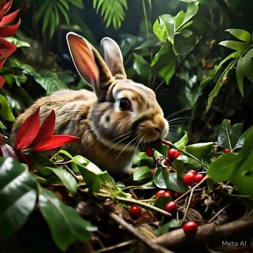 "How Rabbits Survive in the Jungle 🐇🌿 | Jungle Survival Hindi Story | Wildlife Facts"