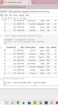 Standardize Dates in Pandas - Python #datacleaning #dataanalysis #python #dataanalyst #pandas