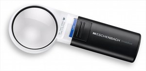 Eschenbach Mobilux LED Illuminated Hand-held Magnifier, Round Lens