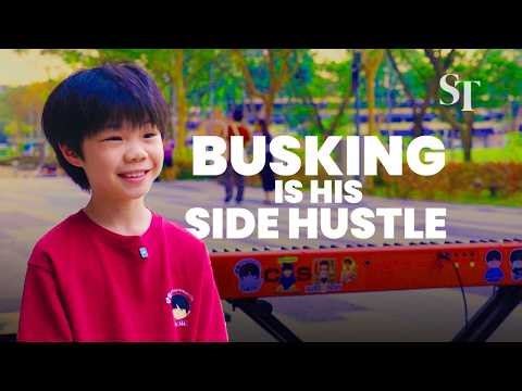 This Primary 5 student earns up to $200 for each busking gig