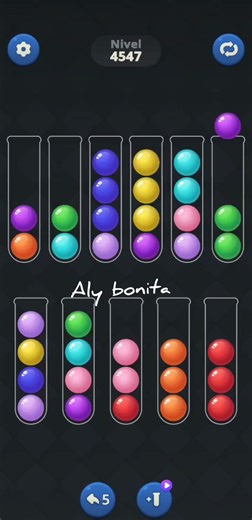 Ball sort puzzle level 4547 #puzzle #nivel #colors #gaming #gameplay #level #resolución